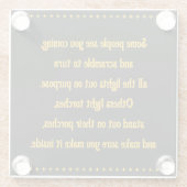 Freunde machen den Weg frei Glasuntersetzer (Rückseite)