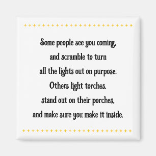 Freunde machen den Weg frei Magnet