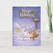 Freunde machen Feiertage  Karte (Vorderseite)