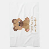 Freunde machen Leben erträglich inspirierendes Zit Handtuch (Vertikal)