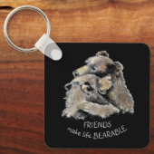 Freunde machen lebenslustige Freundschaftsangebot Schlüsselanhänger (Vorderseite)