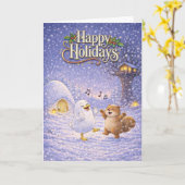 Freunde machen Urlaub Karte (Gelbe Blume)