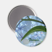 Freunde Magnetgeschenke Blue Hydrangea Blume Magnet (Vorderseite/Rückseite)
