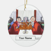 Freunde - Männer und Frauen Keramikornament (Links)