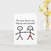 Freunde mit Vorzügen Karte (Gelbe Blume)