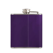 Freunde nennen für immer lila Foto Flachmann (Rückseite)