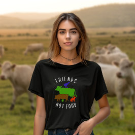 Freunde nicht Ernährung, Tierrechte Veganer Aktivi T-Shirt