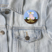 Freunde nicht essen - Niedliches Schwein und Huhn Button (Beispiel)
