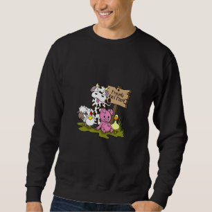 Freunde nicht Essen Vegan Vegetarier Sweatshirt