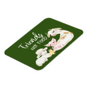 Freunde nicht Essen Vegan Vegetarische Ernährung Magnet (Linke Seite)