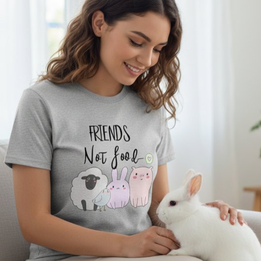 Freunde nicht Lebensmittel Vegan Vegetarische Ernä T-Shirt