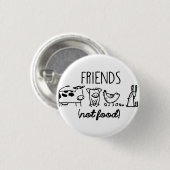 FREUNDE (nicht Nahrung) Button (Vorne & Hinten)