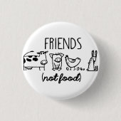 FREUNDE (nicht Nahrung) Button (Vorderseite)