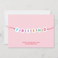 Freunde niedliche Freundschaft Armband pink Valent