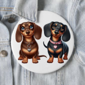 Freunde niedlicher Dackeln Button (Beispiel)