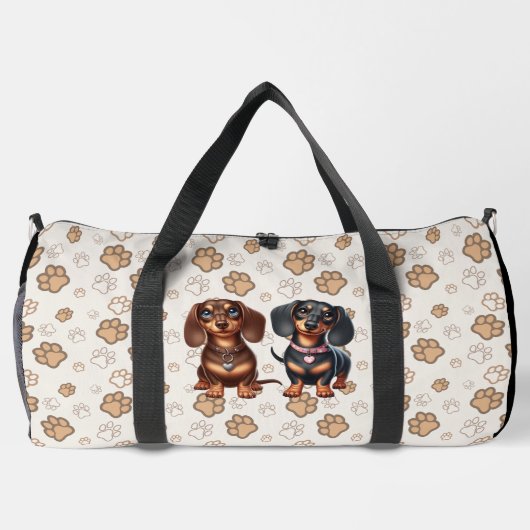 Freunde niedlicher Dackeln Duffle Bag (Rückseite)