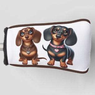 Freunde niedlicher Dackeln Golf Headcover