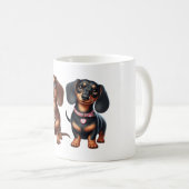 Freunde niedlicher Dackeln Kaffeetasse (VorderseiteRechts)