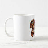 Freunde niedlicher Dackeln Kaffeetasse (Links)