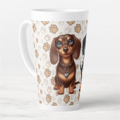 Freunde niedlicher Dackeln Milchtasse (Linke Ecke)