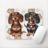 Freunde niedlicher Dackeln Mousepad (Mit Mouse)