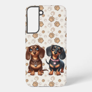 Freunde niedlicher Dackeln Samsung Galaxy Hülle