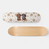 Freunde niedlicher Dackeln Skateboard (Horizontal)