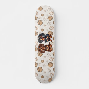 Freunde niedlicher Dackeln Skateboard