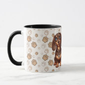 Freunde niedlicher Dackeln Tasse (Links)