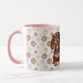 Freunde niedlicher Dackeln Tasse (Links)