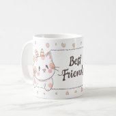 Freunde niedlicher Katzen Kaffeetasse (Vorderseite Links)
