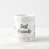 Freunde niedlicher Katzen Kaffeetasse (Mittel)