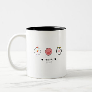 Freunde ohne Essen Zweifarbige Tasse