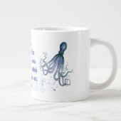 Freunde Oktopus auf der eigenen Seite Funny Zitat Jumbo-Tasse (Rechts)