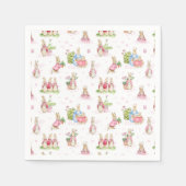 Freunde Peter Rabbit Baby Pink Serviette (Vorderseite)