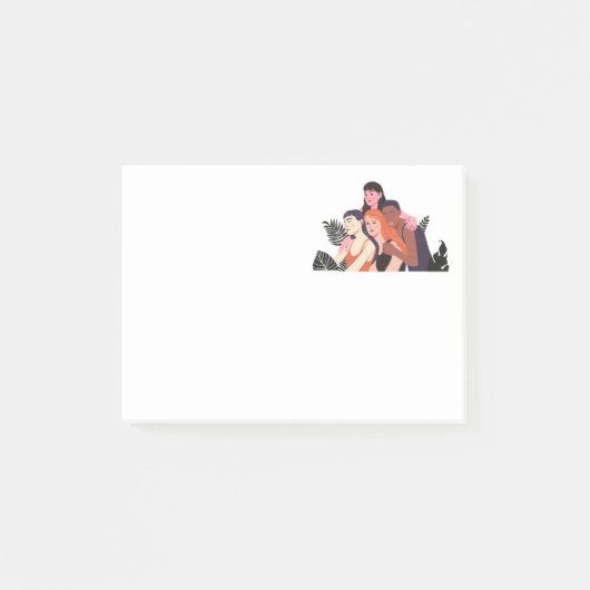 Freunde | post-it klebezettel (Vorderseite)