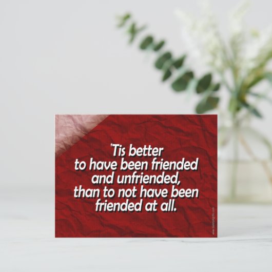 Freunde... Postkarte (Stehend Vorderseite)