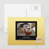 Freunde Postkarte (Vorne/Hinten)