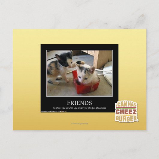 Freunde Postkarte (Vorderseite)