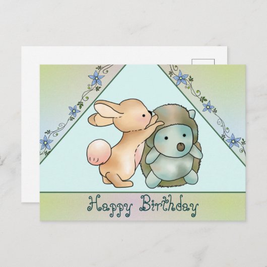 Freunde Postkarte (Vorne/Hinten)