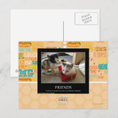Freunde Postkarte (Vorne/Hinten)