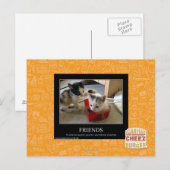 Freunde Postkarte (Vorne/Hinten)