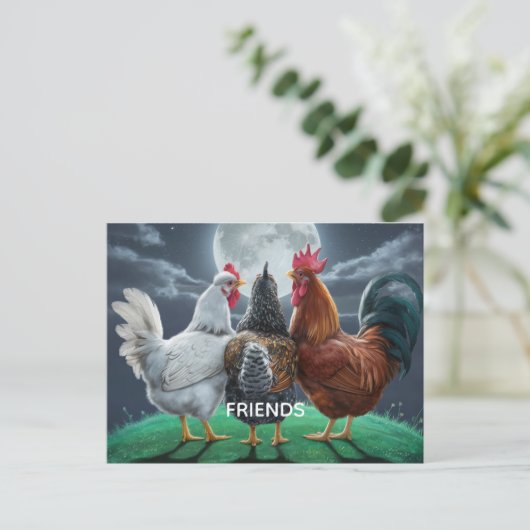 FREUNDE  POSTKARTE (Stehend Vorderseite)