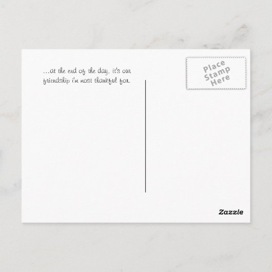 Freunde... Postkarte (Rückseite)