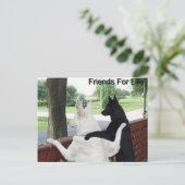 Freunde Postkarte (Stehend Vorderseite)