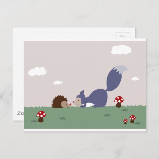 Freunde Postkarte (Vorne/Hinten)