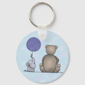 freunde Postkarte Schlüsselanhänger (Rückseite)