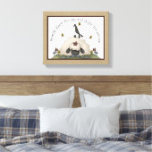 Freunde primitive Country Sheep & Crow Leinwanddruck (Insitu (Schlafzimmer))