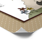 Freunde primitive Country Sheep & Crow Poster (Ecke)