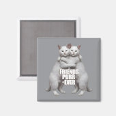 Freunde Purr-Ever Magnet (Vorderseite/Rückseite)